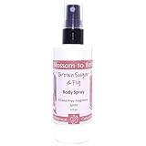 Blossom to Bath Brown Sugar & Fig Body Spray (4 Ounce) - Natural Fragrance - Energizes Skin with a Rich Fruity Scent