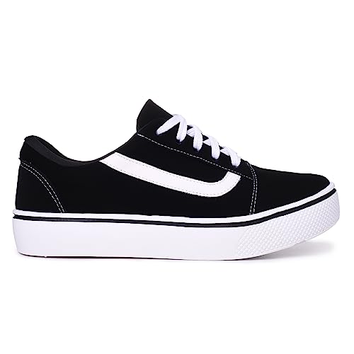 Tênis Casual Clássico Retrô Old School Leve Macio Confort (171-preto-34)