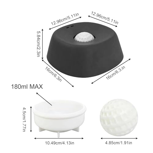 BommFu Lecknapf - Interaktiver Langsamfütterer Napf - Mit Spielball Bereicherung Für Hunde Mentalstimulation,Für große, mittlere, kleine Rassen, Welpen, Senioren und Post-OP