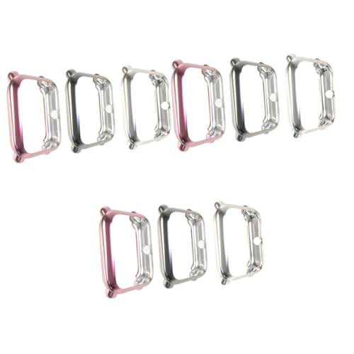 OSALADI 9 Pcs Smartwatch Accessory Case Protector Watch Bumper Frame Accessories Watch Shockproof Protector Built in Bumper Protector Protective Case Ultra-Slim All Inclusive The Se Yu