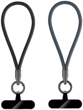 Phone Lanyard 2 Pack, Braided Anti-Theft Strap for Cell Phone, Keys, Camera, Universal Wrist Hand Strap