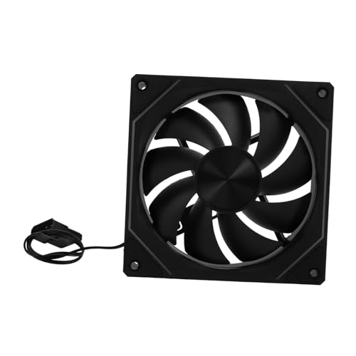 Ventilador silencioso PC RGB Gatuida con velocidad ajustable de 800 a 1600 RPM para cajas de ordenador