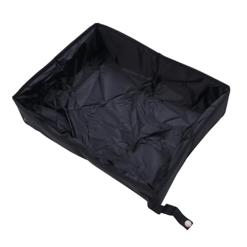 Bac à litière pour chat pliable imperméable pour éviter les fuites