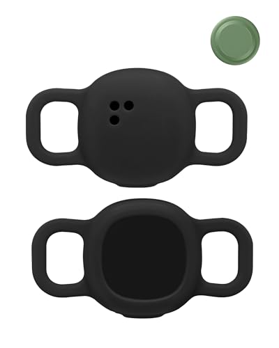 2 pezzi custodia protettiva per Motorola Moto Tag anti-perdita tracker silicone antigraffio durevole impermeabile anti-caduta cani gatti nero