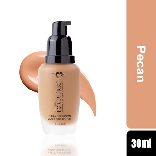 Image of Daily Life Forever52 Ultra Definition Liquid Foundation|24H Wear, Medium to Full Coverage, Pore-Minimizing & Mattifying, Long Lasting, Anti-Aging, Satin Finish| All skin types - Pecan (FLF015) 30ml