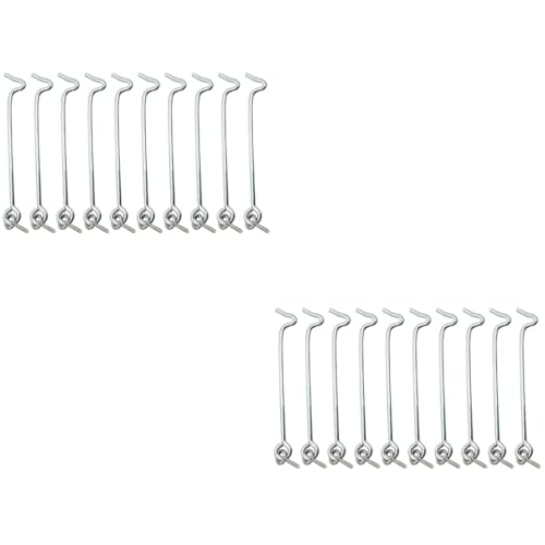 Generic 20 Sets Carbon Steel Twist Latch Screen Door Latch Door Catch Hardware Replacement