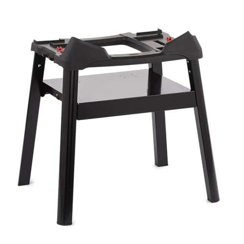 Image of Weber Q Compact Stand - Lightweight Portable Grill Stand for Weber Q Series with Built‑in Storage Shelf for Tools & Outdoor Cooking Accessories