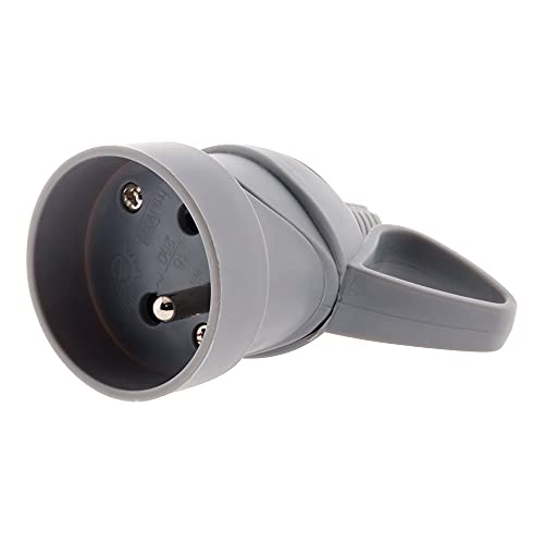 Fiche femelle anneau 16A 2P+T - gris - Zenitech