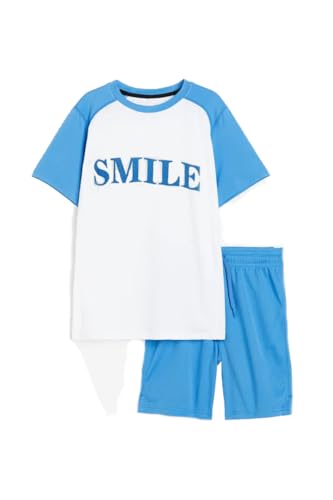 Image of Bold N Elegant Kids Colorblock Half Sleeve Polyester T-shirt Shorts Summer Clothing Set for Infant Toddler Baby Boy Girl