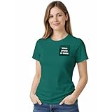 Cimpress T-Shirt Personnalisé Femme, Impression Texte Photo ou Logo...