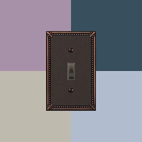 Amerelle 74Ttdb Toggle Aged Bronze Cast Metal Wallplate, Double #TOP4