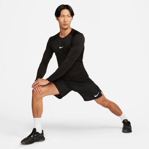 Nike FB7919-010 M NP DF Tight Top LS Sweatshirt Hombre Black/White Tamaño 2XL