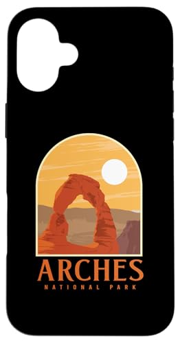 Utah Vintage Retro Hiking Camping Arches National Park �X�}�z�P�[�X iPhone 16 Plus �p