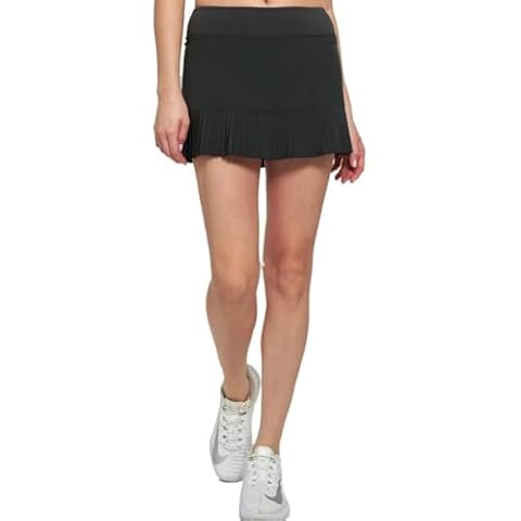 LIJA Women`s Pima 13 Inch Tennis Skort Black, Medium Cover