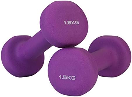Coated Cast Iron Dumbells Weights Set for Women & Men, 1/2/3/4/5/8Kg Available, Weights Fitness Home Gym Exercise Barbell, Hand Weight
