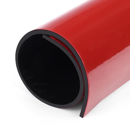 Image of WochiTV Adhesive Solid Rubber Sheets, 12 inch Wide x 1 /8 inch Thick x 11 inch Long Self Stick Black Neoprene Rubber Rolls Perfect for DIY Insulation Cushion Gasket, Sealing, Liner, Weather Striping