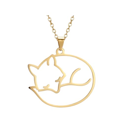 Collier pendentif renard élégant à porter au travail ou lors d'une soirée romantique