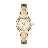 Emporio Armani Orologio da donna a tre lancette; orologio elegante da donna, Oro chiaro, 32MM, Mia
