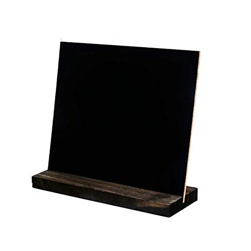 VIDOO Wooden Small Blackboard Message Board Upright Home Restaurant Menu Card Desktop Cafe Multifunctional Decoration Retro