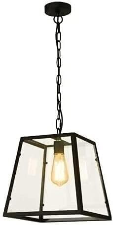 Lustre en verre haut de gamme suspension carrée style ferme américaine