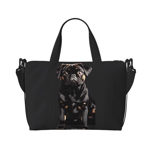 Sac à main carlin noir mixte étanche pour voyage et week-end