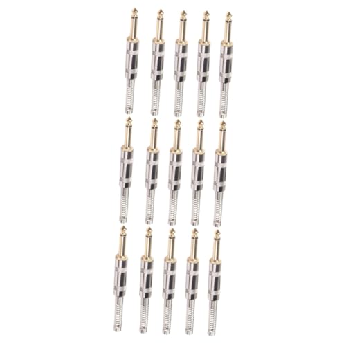 Adaptateur de fiche connecteur de pédale de guitare jack 6.35mm coupleur droit HEMOTON golden