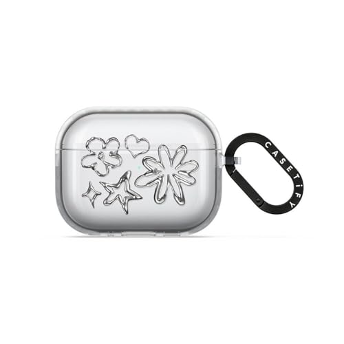 CASETiFY �C���p�N�g �P�[�X AirPods Pro 3 �P�[�X - Chrome Doodles - �t���X�g
