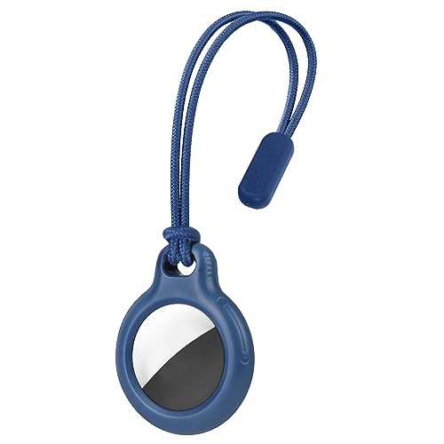Ainiv Llavero para AirTag, 1 Pieza Llaveros AirTag Funda Protectora, Airtags Llavero Portátil Imperm...