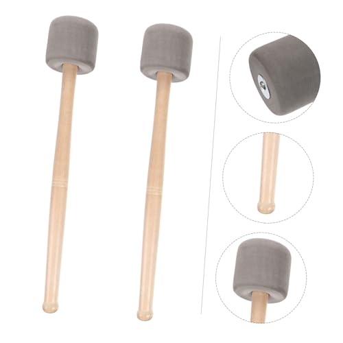 Baquetas para Bombo 2Pcs Mango Madera miniatura 6