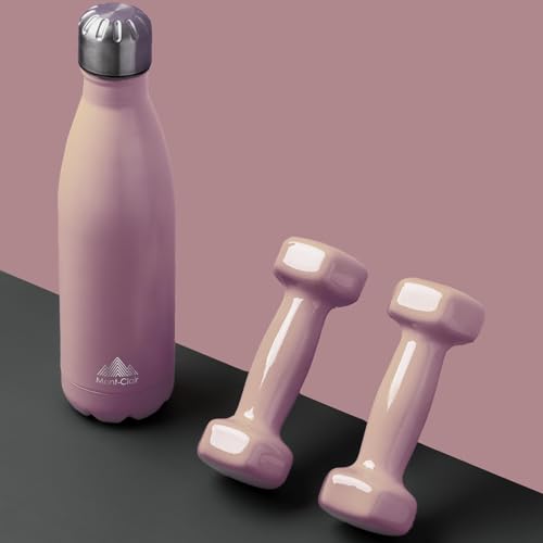 Image of Mont-Clair Stainless Steel Water Bottle, Vacuum insulated - BPA Free, 12h Hot & 24h Cold Drinks, Metal Water Bottle 34 oz Leakproof, Ideal for Adult, Kids, Running - Pink
