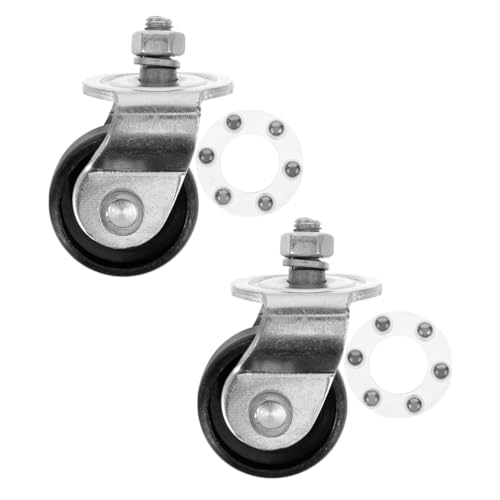 COSMEVIVI 2pcs Jack Wheel Replacement for Trailer Jack Heavy Duty Pallet Jack Casters Universal Floor Jack Accessories