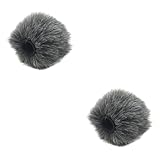 NOLITOY 2pcs Windscreen Microphone Cover Windproof Furry Protector for Camera and Mobile Phone Microphones Reduces Wind Noise Moisture Dirt for Outdoor Recording