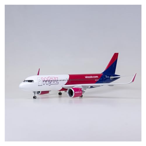 Avión Wizz Air A320NEO de resina maciza estable de 47 cm que no se deforma ni pierde color 6