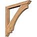 Ekena Millwork BKT0604X42X42IMP01SWR Imperial Traditional Smooth Bracket w/Offset Brace, Western Red Cedar