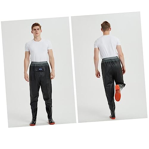 Pantalon de wading en néoprène noir avec chaussures intégrées SUPVOX - 4
