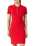 IKONISCH & ZEITLOS: Das original Tommy Hilfiger Polokleid mit Knopfleiste ist in lässigem Design gehalten. Die aufgestickte Tommy Hilfiger Flag sorgt für das gewisse Extra.