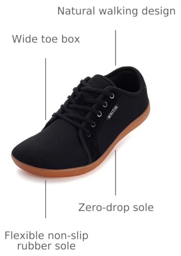 Image of WHITIN Men's Wide Minimalist Barefoot Sneakers | Zero Drop Sole | Optimal Relaxation