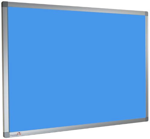 Charles Twite Noticeboard Class 1 Aluminium Framed 900mm x 600mm, Wedgewood