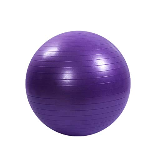 Sports ioga bola Gym Balance Fitball Exercício Pilates Workout Ball - Purple - 55 centímetros
