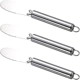 TOYZFRIENDY Lot de 3 Spatules à Beurre et Fromage en Acier Inoxydable Couteaux à Tartine...