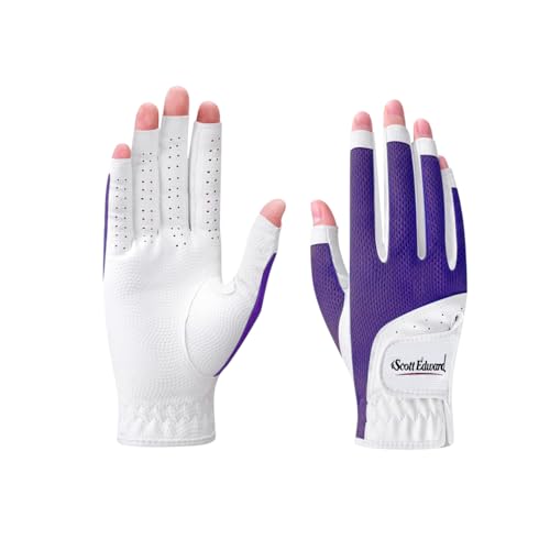 Scott Edward Women's Golf Gloves, Purple, 21, 2 Pack - image 4