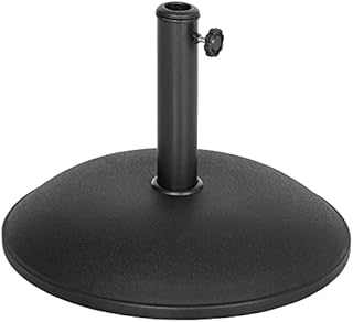 Outsunny Heavy Duty Cement Parasol Umbrella Base 20kg Patio Stand Garden Outdoor Shade Holder Round