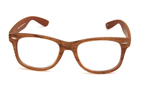 ColorViper Square natural wood & bamboo/Platic Mixed Frame Reading Glasses3