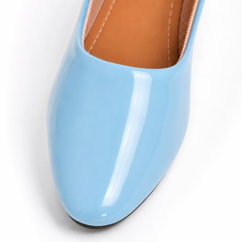 Image of Women's Block Heel Pumps | Comfortable Slip-On Office & Casual Heels | Stylish Women's Pumps