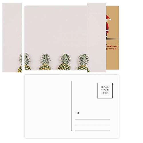 Cartes postales Père Noël ananas frais papier haute qualité