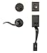 Dynasty Hardware RID-HER-100-12PR Ridgecrest Front Door Handleset, Aged Oil Rubbed Bronze, With Heritage Lever, Right Hand