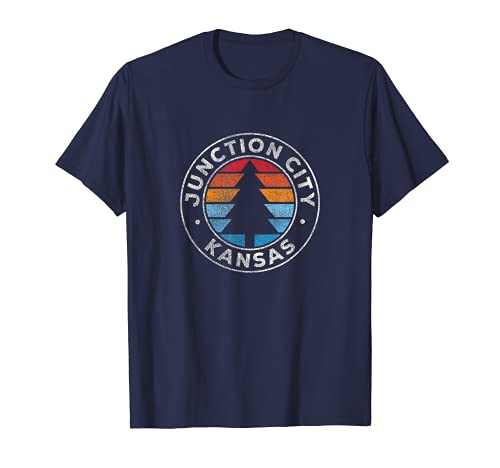 Junction City Kansas KS Vintage Graphic Retro années 70 T-Shirt