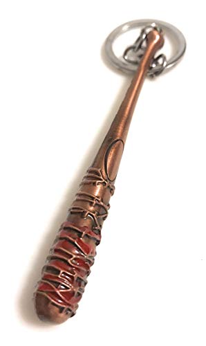 DW Lucille Negans Bat The Walking Dead Merchandise Keychain for Men Women Car Lucille Bat Keyring For Fans Of Negan.