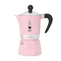Bialetti Rainbow Kaffeemaschine, 6 Tassen, Rosa, Pinke Farbe