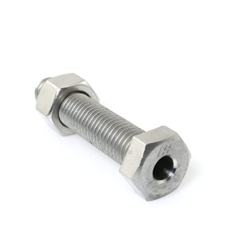 Image of 1pcs Cylindrical Hollow External Hexagon Screw 304 Stainless Steel Lamp Threading Screws Through Hole Bolt M12x60